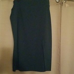 Dark Teal Knee-Length Skirt